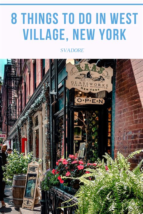 things to do in west village nyc.